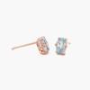 J.Lauren 01M01811 November Birthstone Topaz Silver Earrings