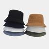 Unisex Reversible Corduroy Bucket Hat: Trendy Fall/Winter Slimming Sun Hat