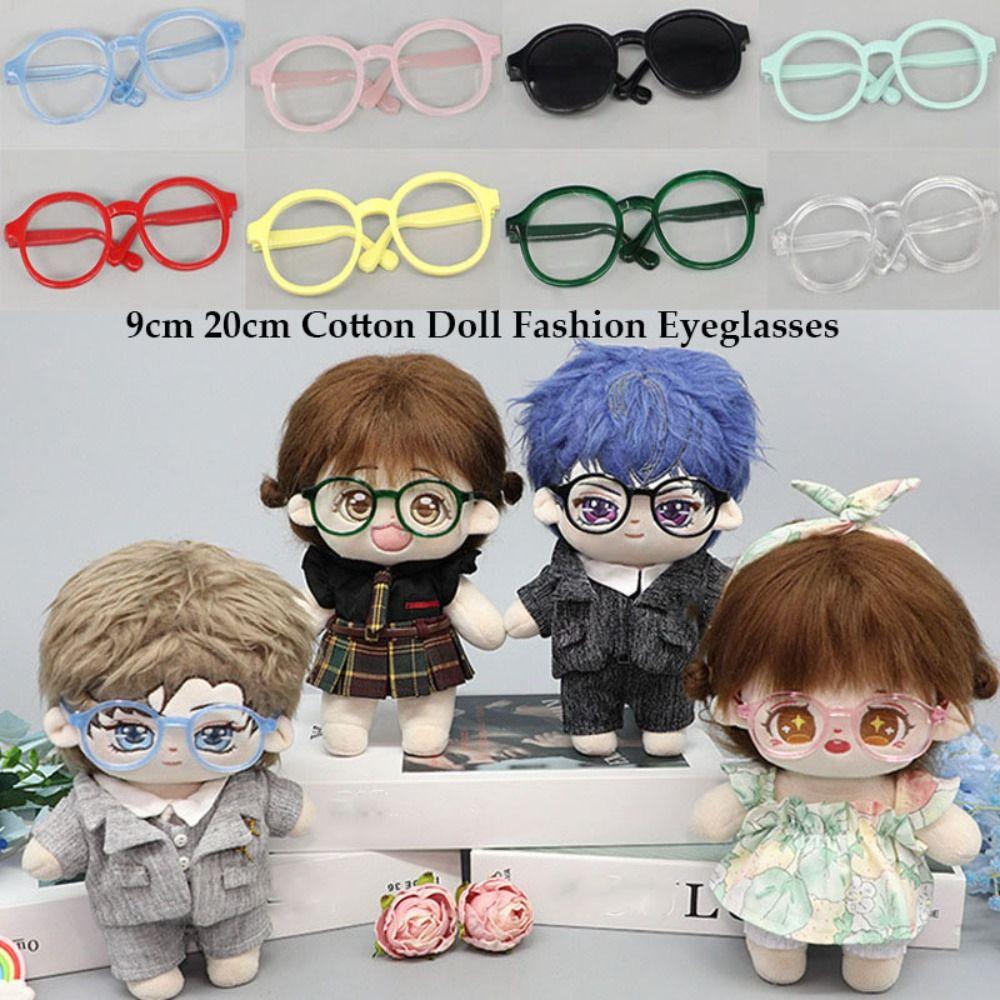 Cute Doll Glasses Fashion Crown Eyeglasses High Quality Accessories 20cm Cotton Dolls