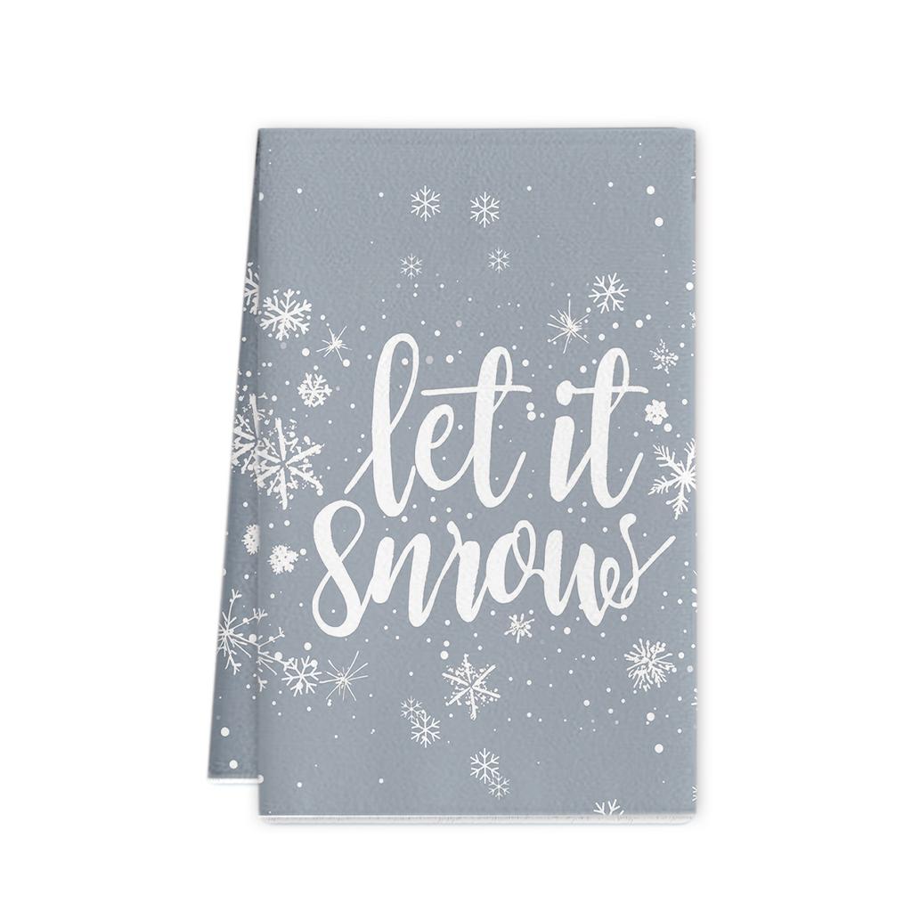 Рождественское полотенце 2025 новое трансграничное полотенце из микрофибры с принтом кухонное полотенце праздничное украшение