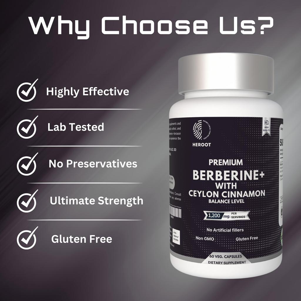 Капсулы берберина с цейлонской корицей | Растительная смесь | 60 капсул