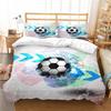 Duvet Cover 3D Home Bedspreads Football Quilt Cover High Quality Bed Cover Suit with Pillowcase Soft Bedding Cover
