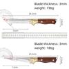 Кованые мясницкие ножи, нож для обвалки, охотничий походный кухонный нож, нож с деревянной ручкой для мяса, нарезки овощей, режущие инструменты