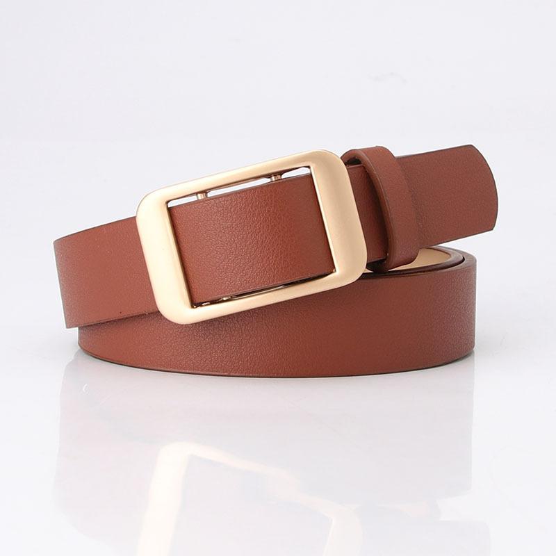 Leather Gold Silver Vintage Waistband Metal Waist Chain Belt Women Ladies Fashion Charm Belt