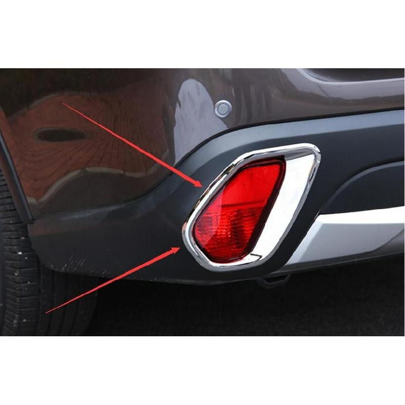 Rear Fog Light Lamp Cover Chrome Trim Trims 2pcs for MITSUBISHI Outlander 2016 Accessories Car