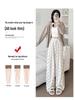 2024 Women's High-Waist Wide Leg Pants: Bow Detail, Soft Glutinous Fabric, Slimming, Casual, Petite Fit for Spring & Autumn
