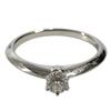 TIFFANY&Co. Платиновое кольцо с бриллиантом-солитером 1 карат 0,22 карата Pt950 Серебро