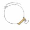 Harry Potter Hufflepuff Bar Bracelet Silver