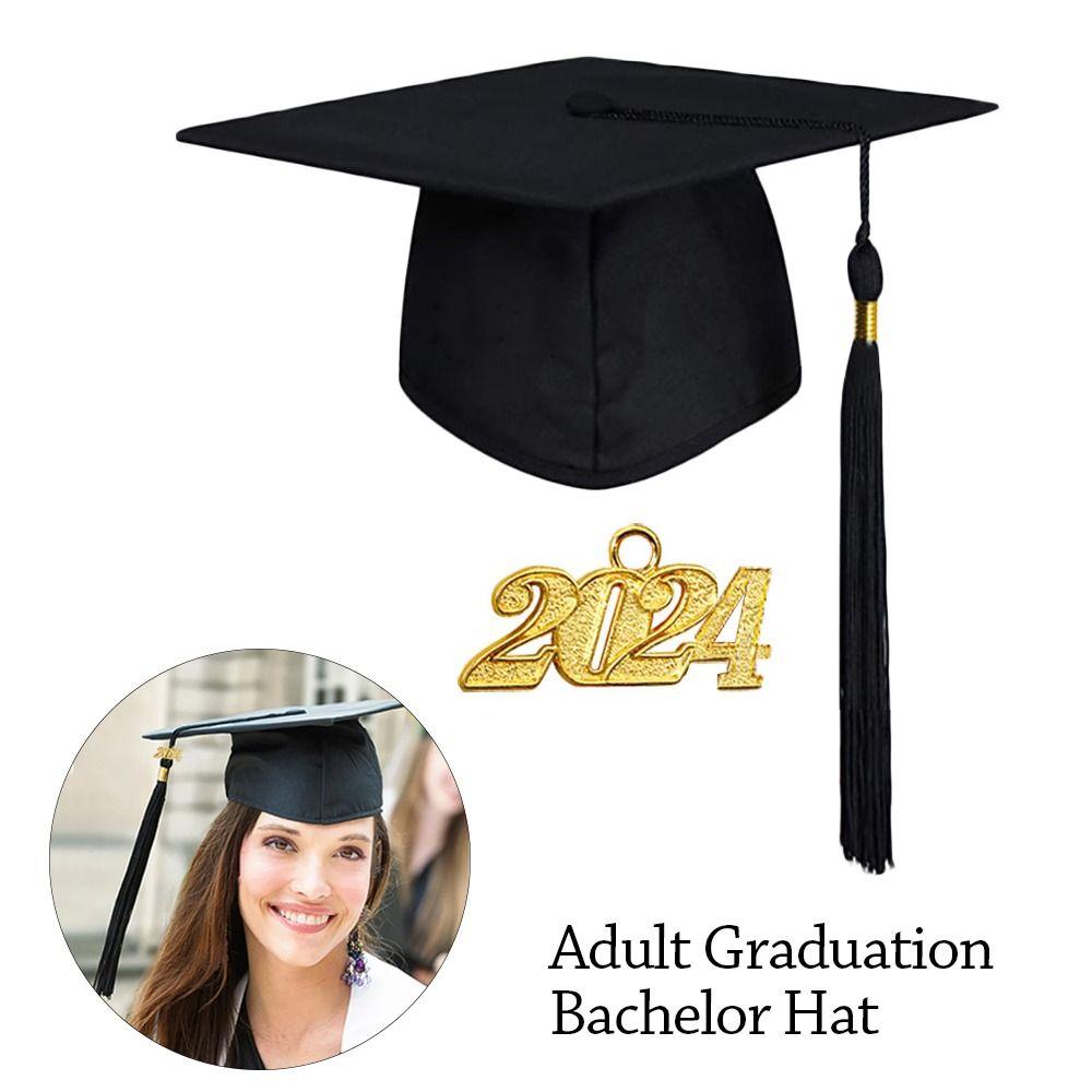 Церемония вручения диплома Выпускная шляпа Поздравления для выпускных вечеринок Унисекс Кепка из миномета
