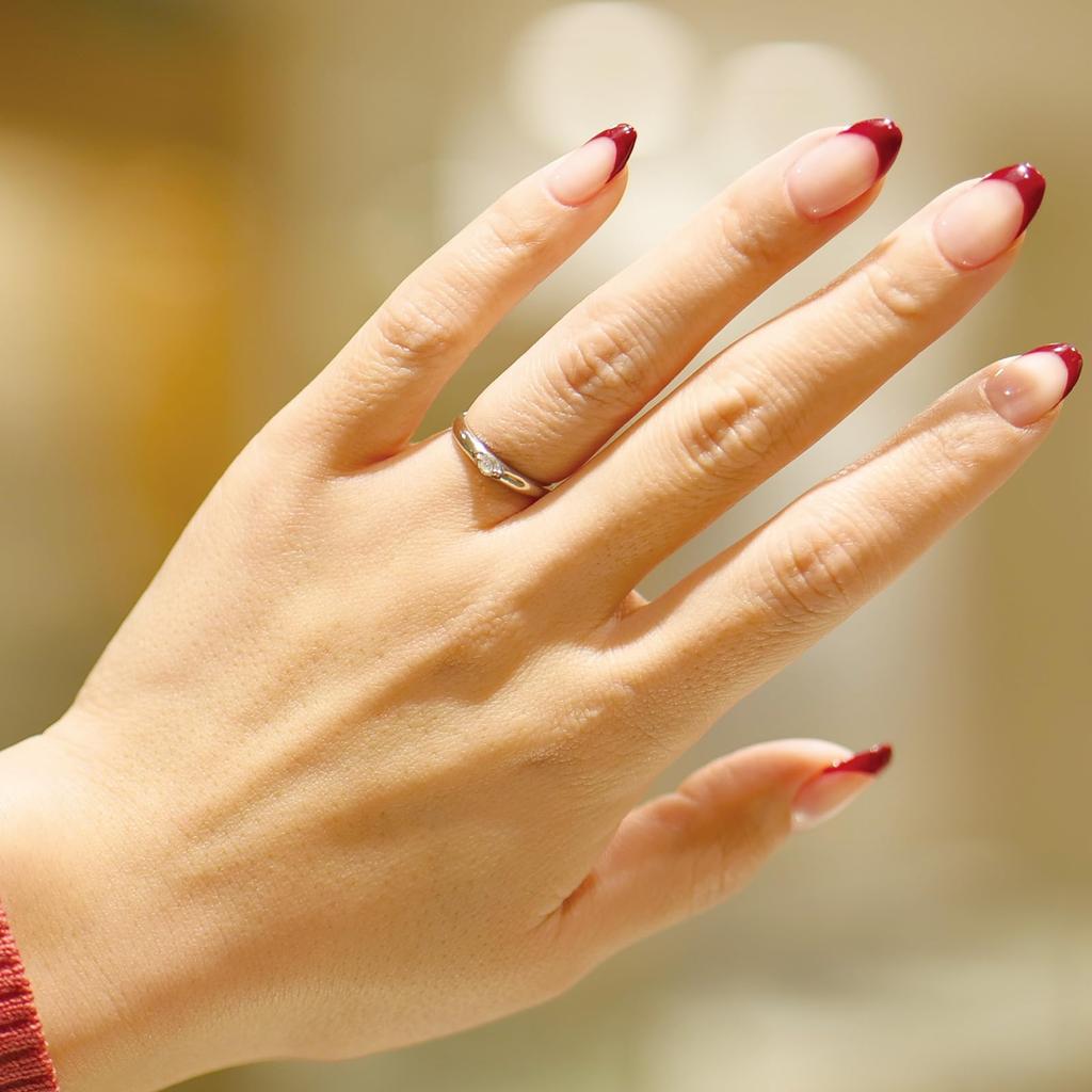 SUEHIRO Diamond Carat Wedding Engagement Ring 0.1 Ring, Platinum, Ring,