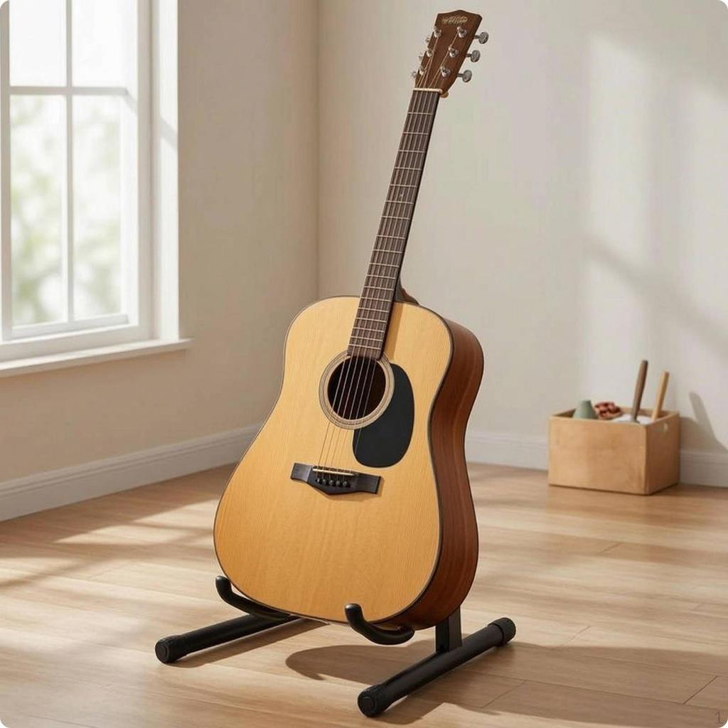 Guitar Stand Padded AShape Foldable for Guitarists, Instrumentalists, Home Studio,