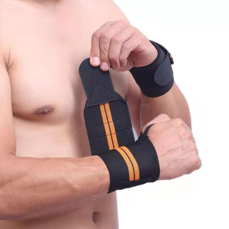 Gym Fitness Weightlifting Powerlifting Wrist Brace Support Strap Weight Lifting Wristband Elastic Breathable Wrist Wraps Bandage