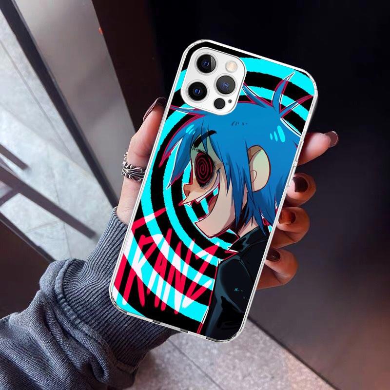 Аниме чехол Gorillaz для Apple iPhone 17 Air 16 16E 15 14 Plus 13 Mini 12 11 Pro Max 7 8 + SE 2020 Мягкий чехол Fundas 16 15