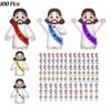 30-200Pcs Little Jesus Figures Jesus Loves You Figures Baby Jesus Figure Mini Jesus Bulk for Religious Gifts Easter Egg Fillers
