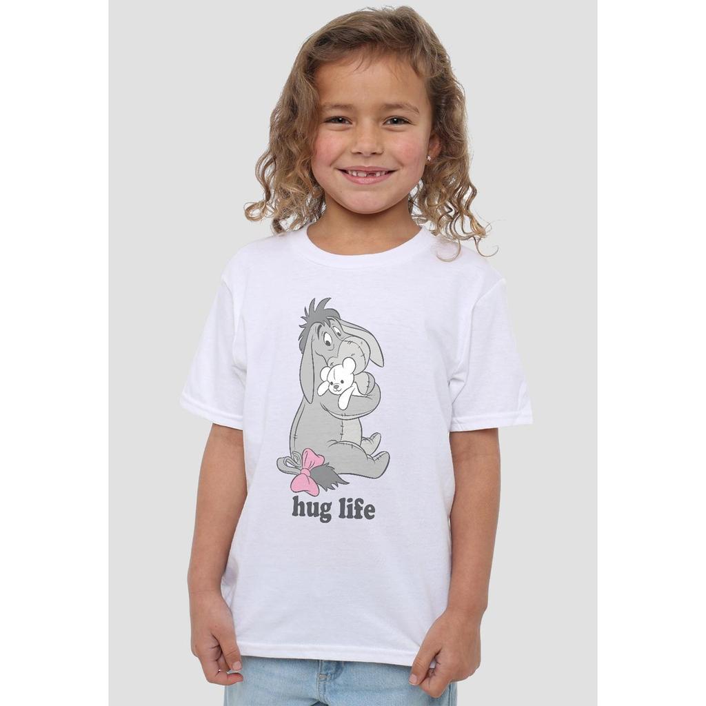 Winnie the Pooh Childrens/Kids Hug Life Eeyore Valentine`s Day T-Shirt