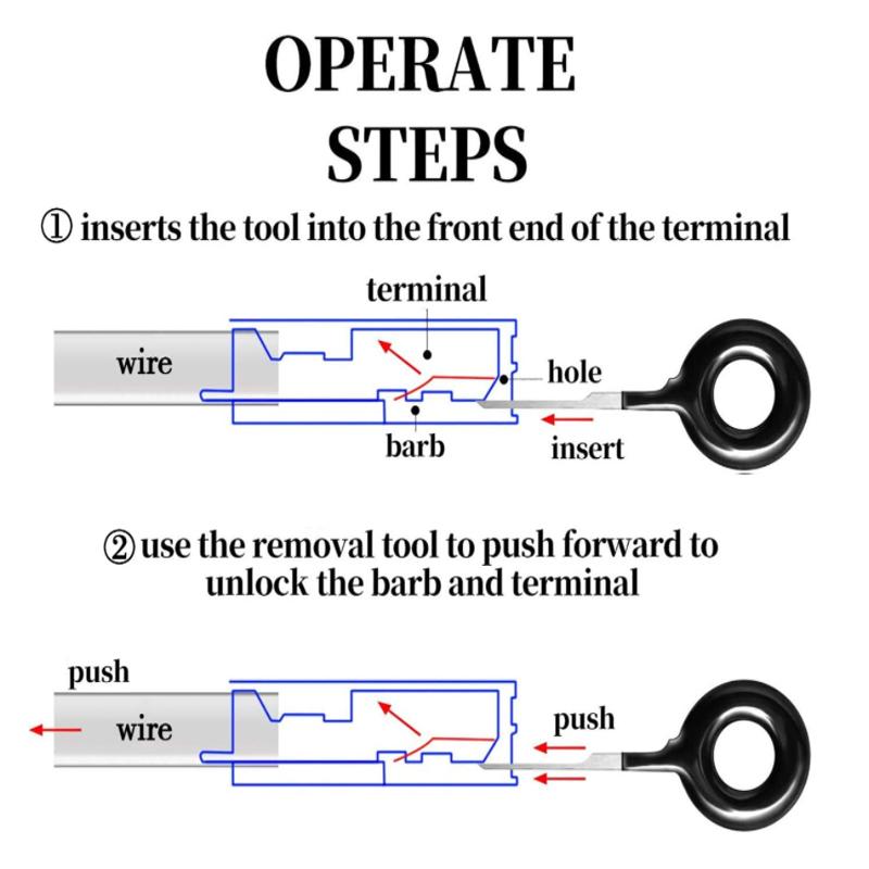 18/36/38 шт., автомобильный терминал, инструмент для разборки и выталкивателя, игольчатый выталкиватель, набор для удаления клемм, автомобильный разъем, прочный
