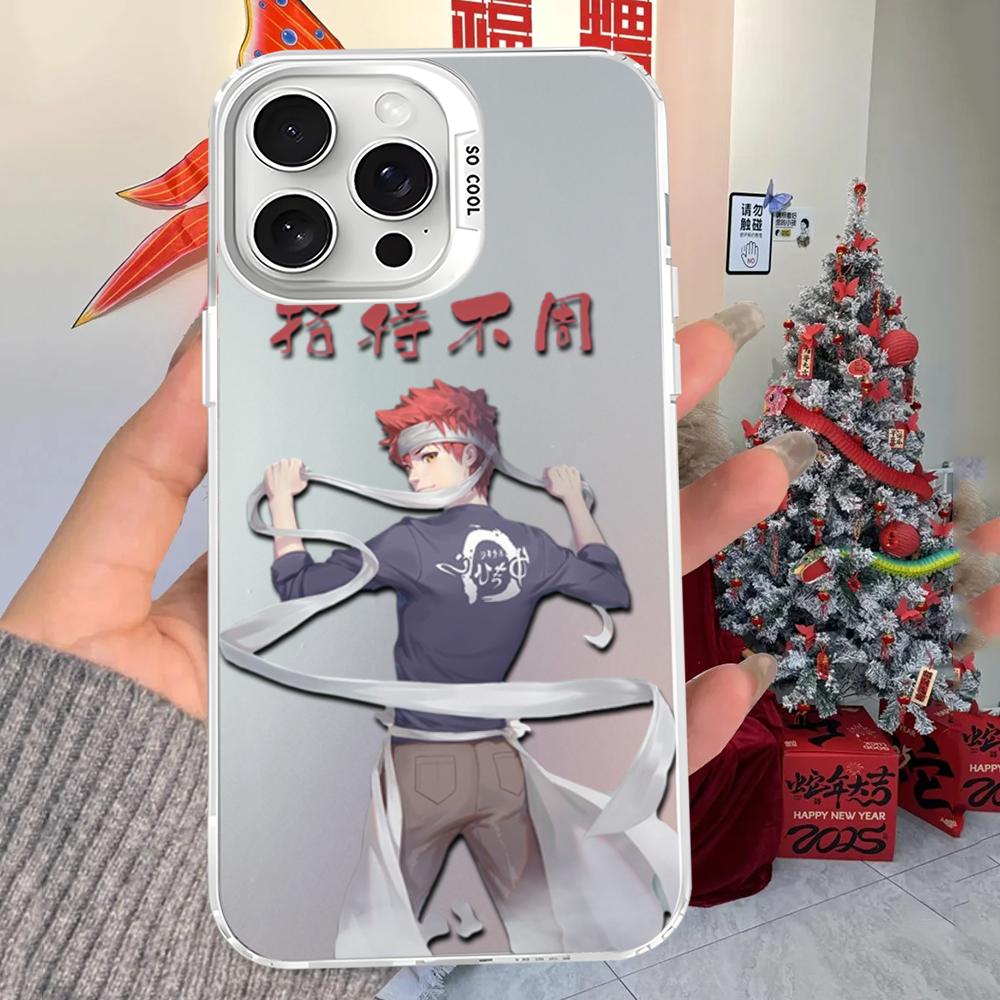 Чехол для телефона Soma Yukihira Food Wars Shokugeki no Soma Аниме Для iPhone16 15 14131211ProMax X XR87Plus Матовый Ударопрочный Задняя крышка