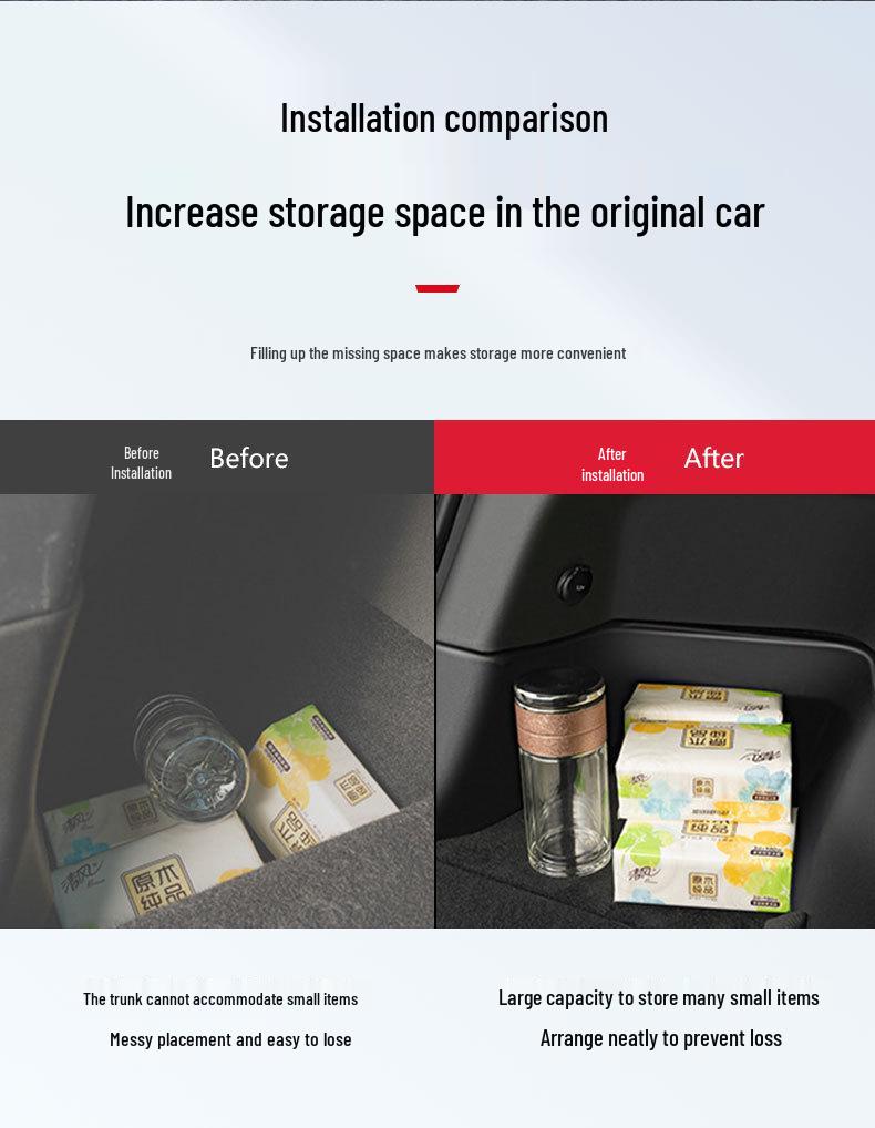 Tesla Model Y Trunk Side TPE Storage Box - Interior Accessories