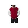 Jordan Varsity Logo Jacket With Stand Collar And Single-Breasted Closure Kids Outerwear Red FV6043-687