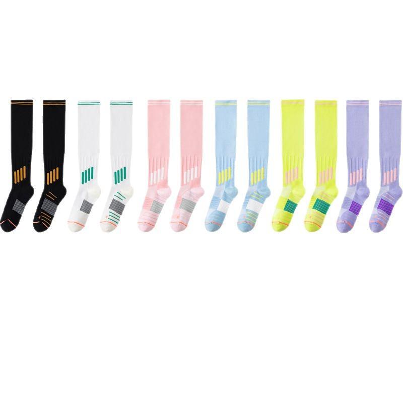 Ladies Spring and Autumn New Sports Running Yoga Fitness Thin Leg Non-slip Pressure Long Leg Socks