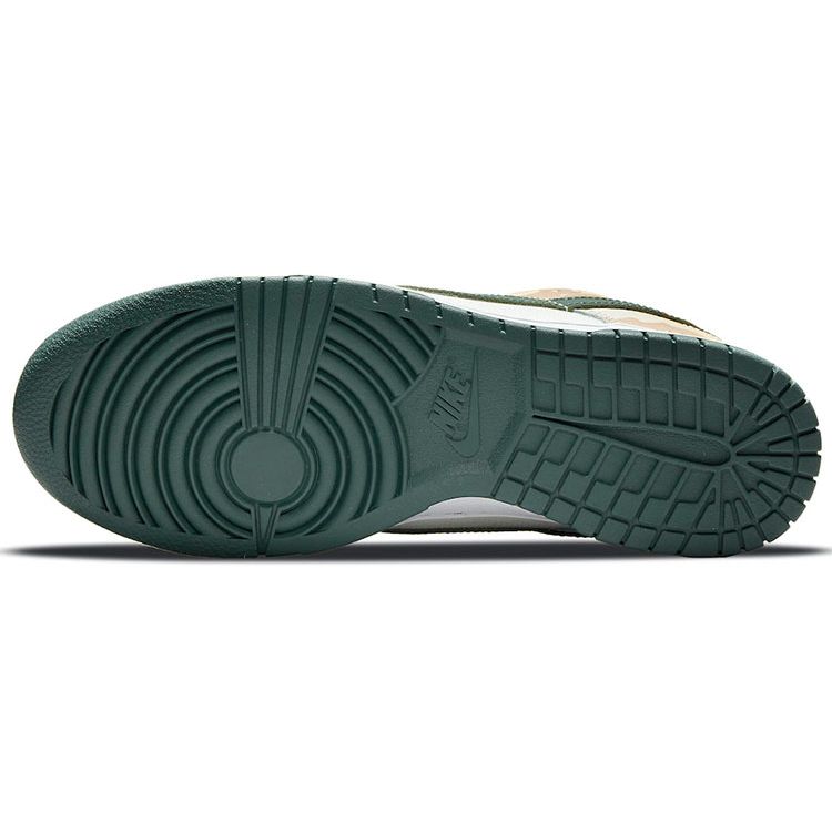 Nike Мужские кроссовки Dunk Low SE Sail Multi-Camo Multi-Color Vintage-Green Total-Orange DH0957-100