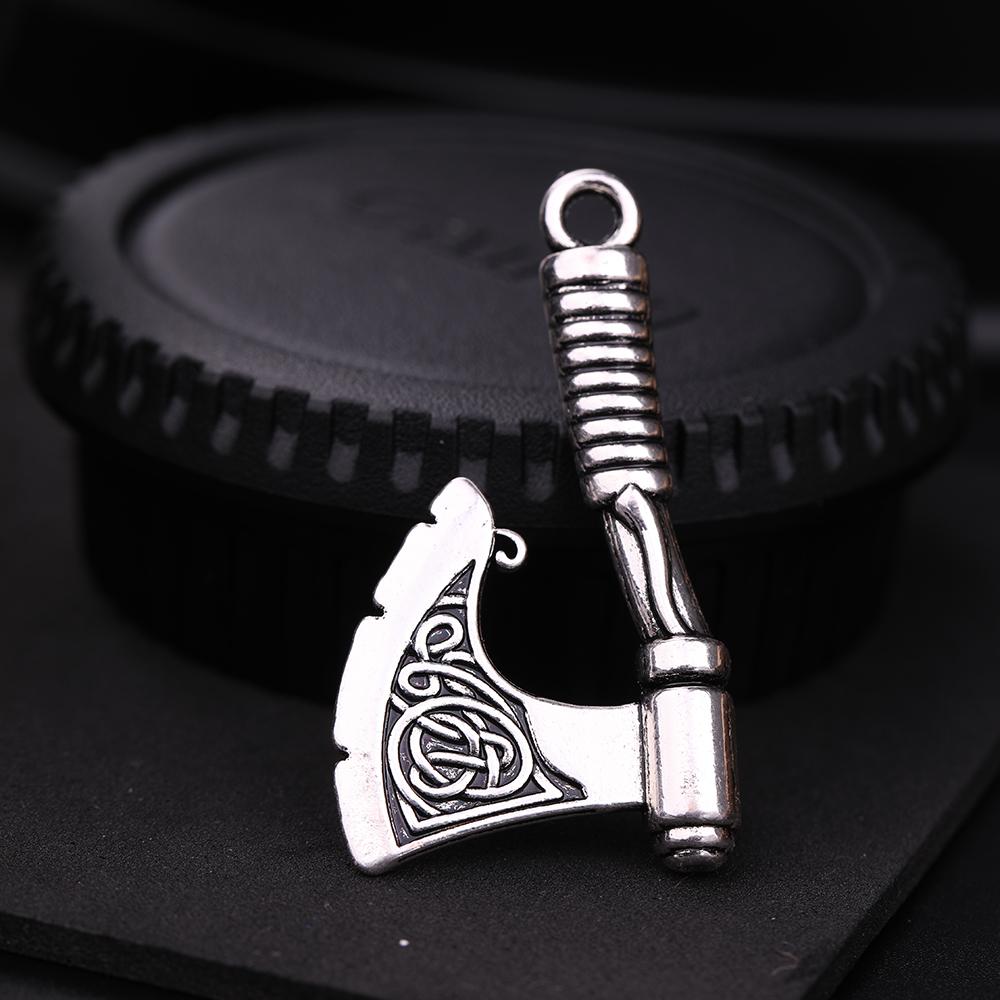 Teamer Viking Axe Slavic Charm Pendants Amulet Symbol Perun Men DIY Religious Celtics Knot Charms Accessories for Jewelry Making 4