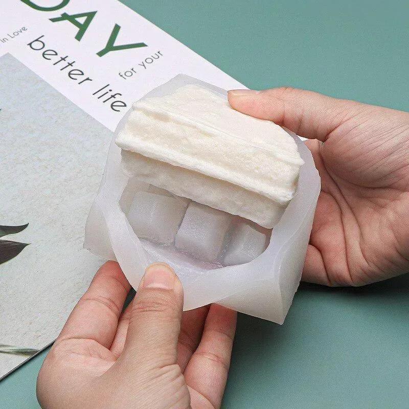 Силиконовая форма для вафель ручной работы, сделай сам, креативная, для печенья, шоколада, конфет, формы для переворачивания, для выпечки, украшения торта, формы для свечей, мыла