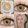 AMARA Контактные линзы для глаз Черного цвета Коричневые Большие Цветные Линзы Серые Контактные Линзы Натурального Цвета Зрачки softlenses Ежегодные