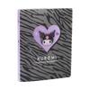Sanrio Binder B5 071544 Loose-Leaf (Monotone Animal) Kuromi, PP/Paper, Size, 26-Hole Compatible,