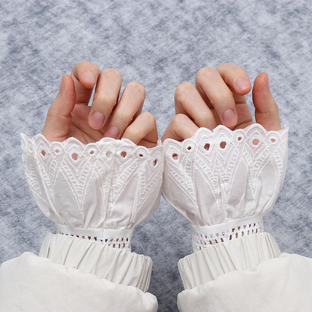 Lace Fake Cuff Organ Fake Sleeves Fake Sleeves Wild Sweater Pleated Wrist Decorative Sleeves