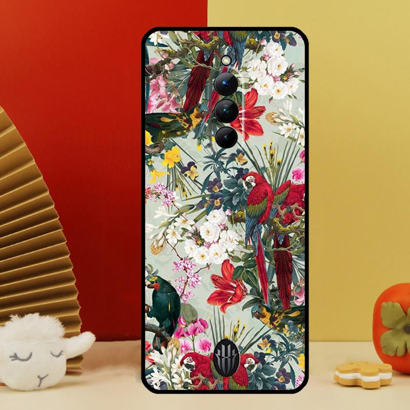 Садовые птицы Винтажный Тропический ЦВЕТОЧНЫЙ Чехол Для Nubia Red Magic 10 Pro Plus 6 7 Pro 6S 7S 5G 6R RedMagic 9S 8S 8 9 Pro Plus Чехол