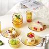 VISIONS Amber Glass Dinnerware Set, 7-Piece