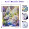 Алмазная живопись Бабочка Цветок Полный круглый Мозаика Животное Полный комплект Вышивка Украшение Гостиная 30x40 см/12x16 дюймов