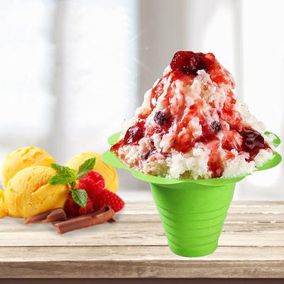 20 шт. одноразовые чашки для йогурта, снежные конусы, чашки для мороженого, смузи, чашка для мороженого, бритый лед, песок, чаша для льда, цветок, снег, чашка для льда