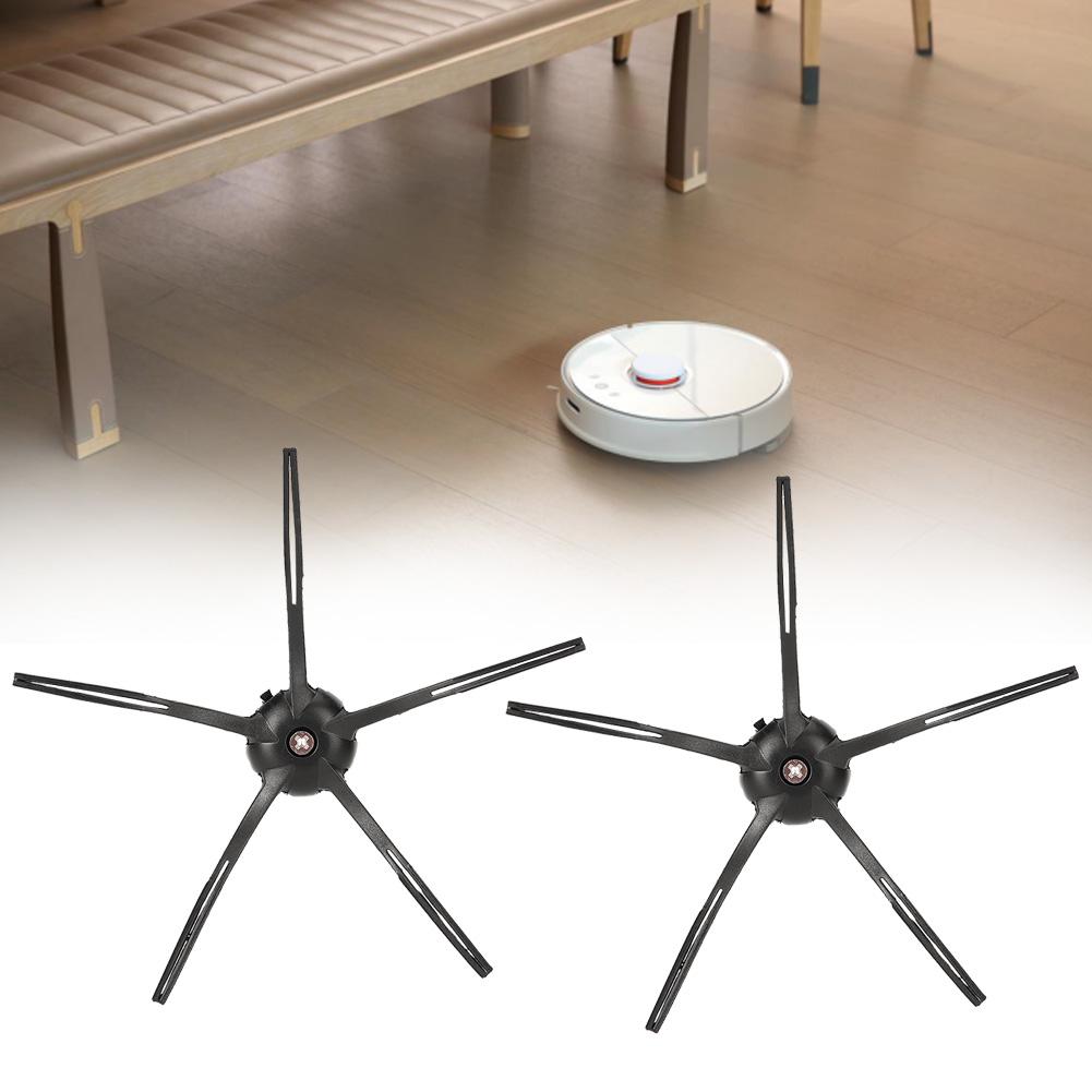 2 шт. Запасная боковая щетка для робота-пылесоса XIAOMI Roborock S6 S5 E35 E2, черная