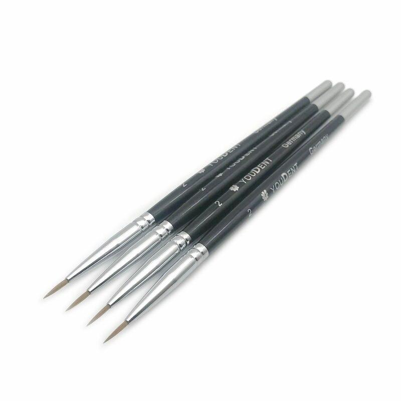 4 шт., стоматологическая фарфоровая щетка, ручка, зубной техник, инструменты, принадлежности для стоматологических лабораторий