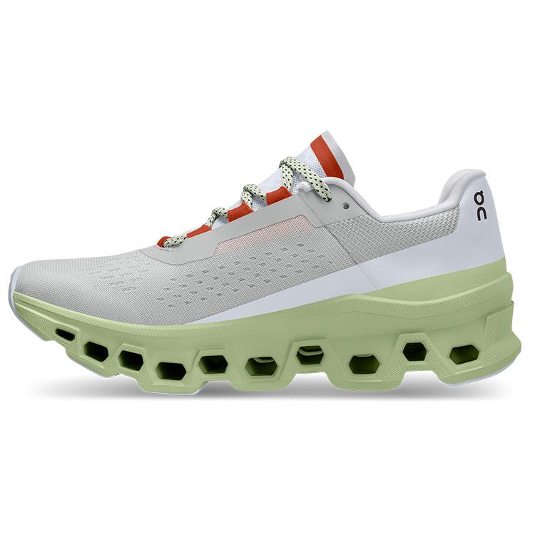 On Running CloudmOnster Ледниковый Серый Луговой Зеленый Женские 61.99022