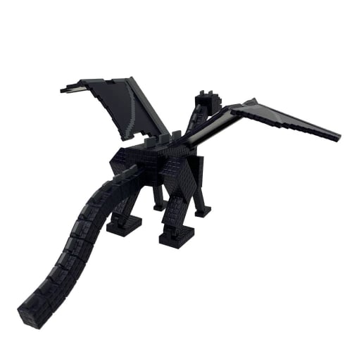 Minecraft Ender Dragon Posing Big Figure, Approx. 26cm, Articulated, Faithfully Reproduced, Large Size, Official Merchandise