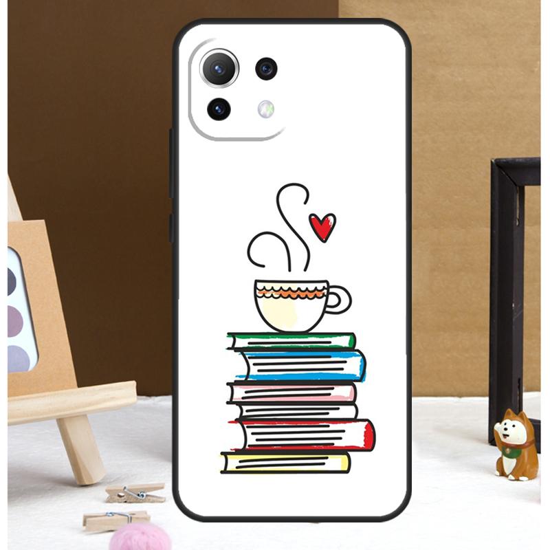 Чехол 'Книги и Кофе' для Xiaomi 13T 14 Pro 11T 12T 12 13 Lite POCO X6 X3 X4 X5 F5 Pro F3 M5s M6 Pro