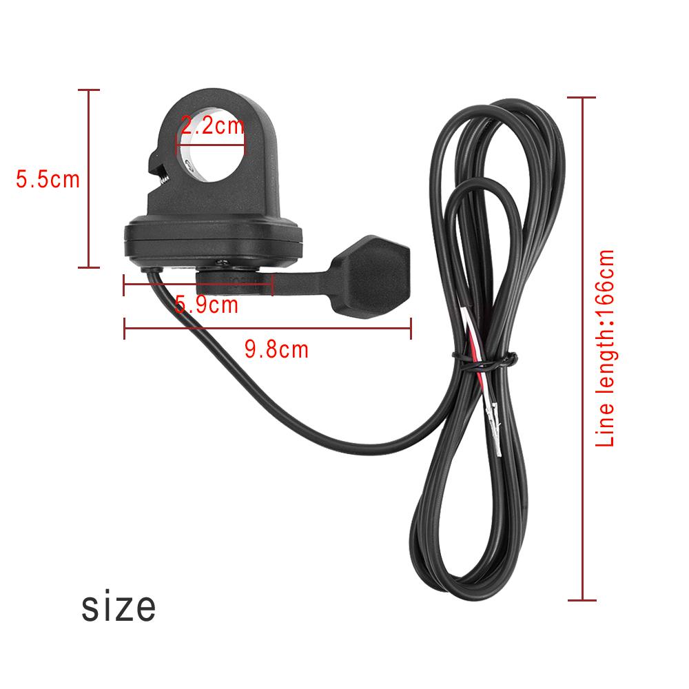 Пальцевой дроссель с большим пальцем, водонепроницаемый ускоритель для большого пальца для электросамоката WideWheel Pro, аксессуары для модификации