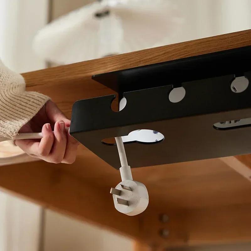 Under Desk Cable Management Cable Tray Under Desk With Clamp Power Strip Cord Holder No Drilling Sturdy Spacious Supplies