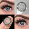 Eyeshare Contact Lenses Colored Contact Lenses for Brown Eyes Natural Beauty Pupils Yearly 14.5mm Big 2pcs Soft