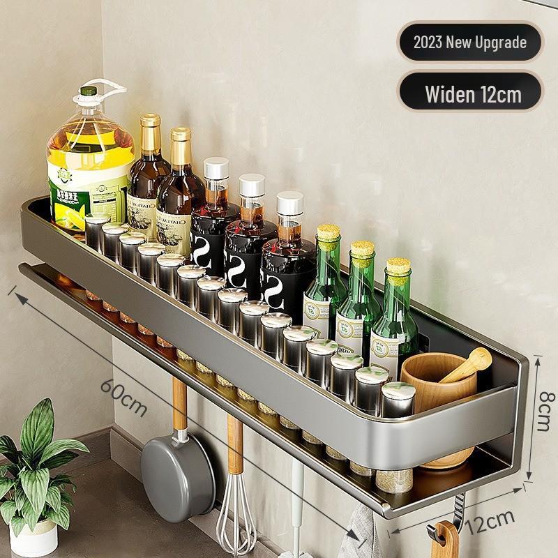 Настенная полка для специй Gao Wenhai без сверления - Кухонные полки для хранения