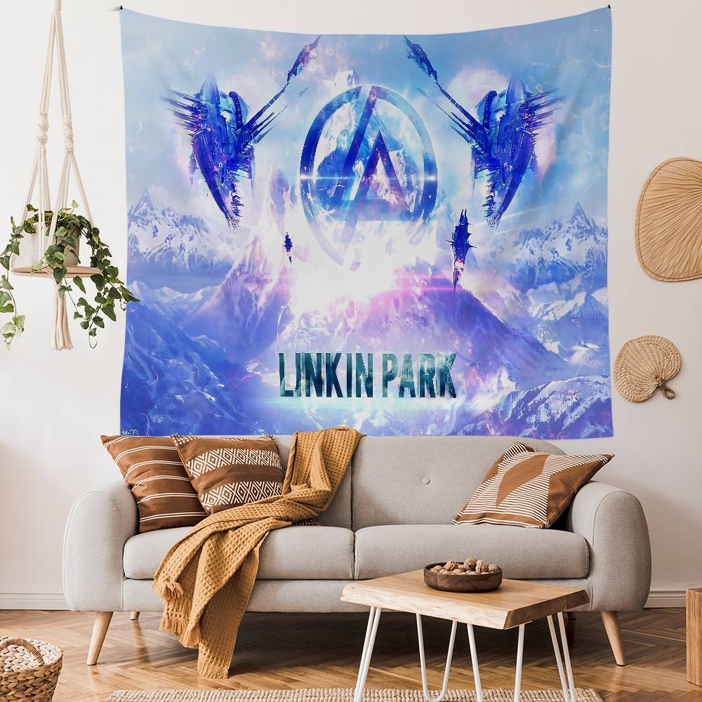 LLinkin PPark Band Anime Tapestry Hanging Tarot Hippie Wall Rugs Dorm Home Decor