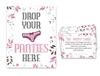 Inkdotpot White Girls Night Out Bachelorette Party Panty Game Floral Bridal Shower Game 1 SignA    30 Size