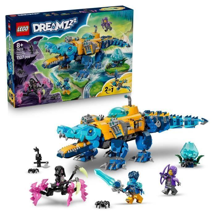 LEGO DREAMZzz 71512 Le Sous-Marin Crocodile - Jouet de Construction 2-en-1 des 8 ans