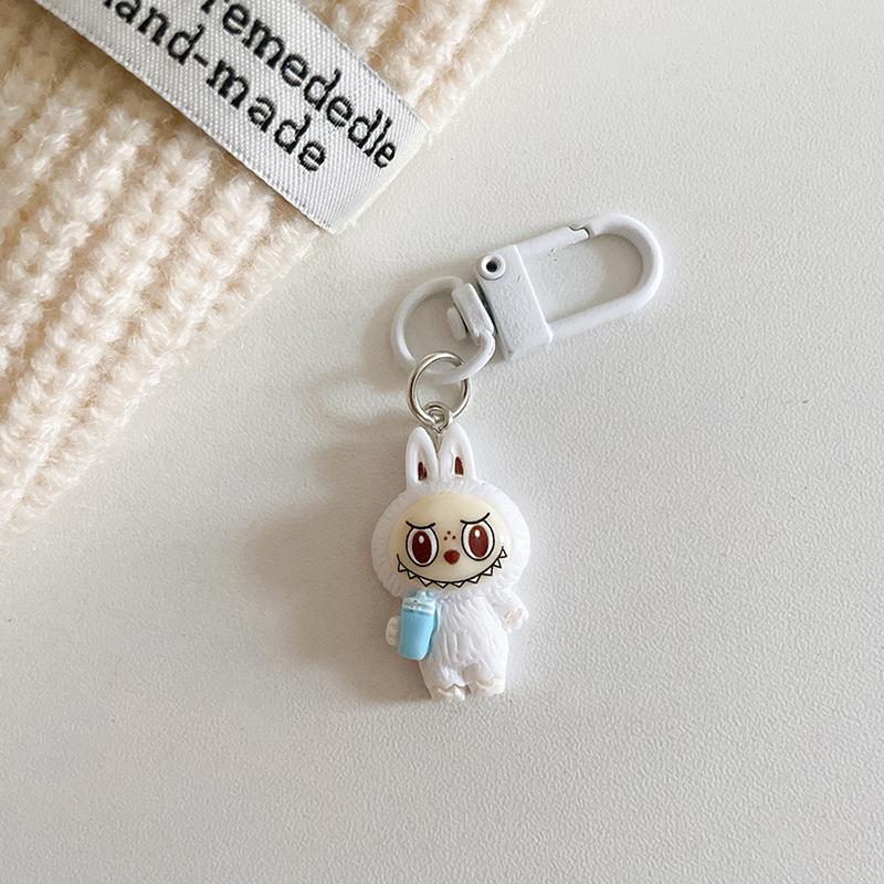 Милый мультяшный кавайный брелок Лабубу подвеска забавный автомобильный брелок изысканный креативный рюкзак украшения аксессуары подарки