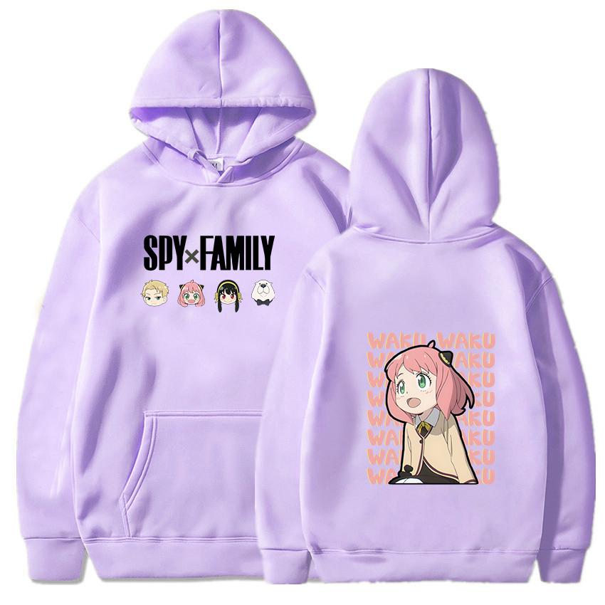 Горячая аниме-шпионка x семья Аня Форджер с графическим принтом, с капюшоном для мужчин и женщин, распространенные толстовки с капюшоном, повседневная уличная одежда, толстовка унисекс в стиле Харадзюку