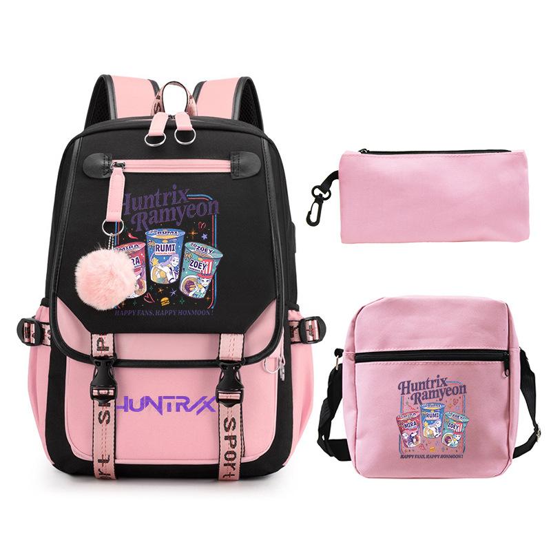Animation Cartoon Printing High Value Fashion Shoulder Bag Casual Pencil Bag Campus Trend Student Schoolbag