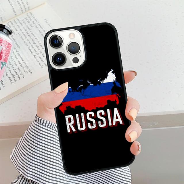 Russian Flag banner Phone Case For iPhone 17 Air 16 15 14 plus 12 13 Pro max Soft Bumper Shell Cover coque